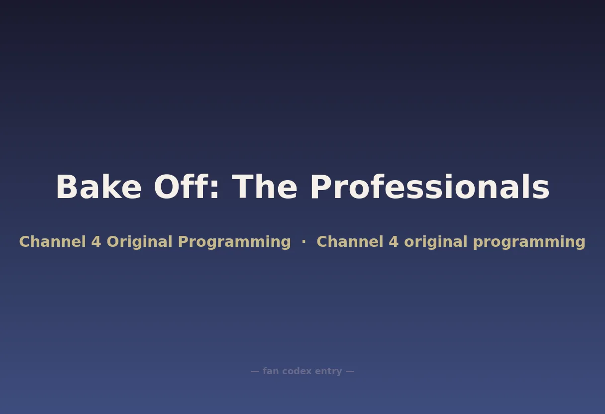 Bake Off: The Professionals