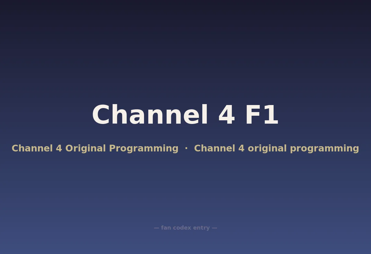 Channel 4 F1