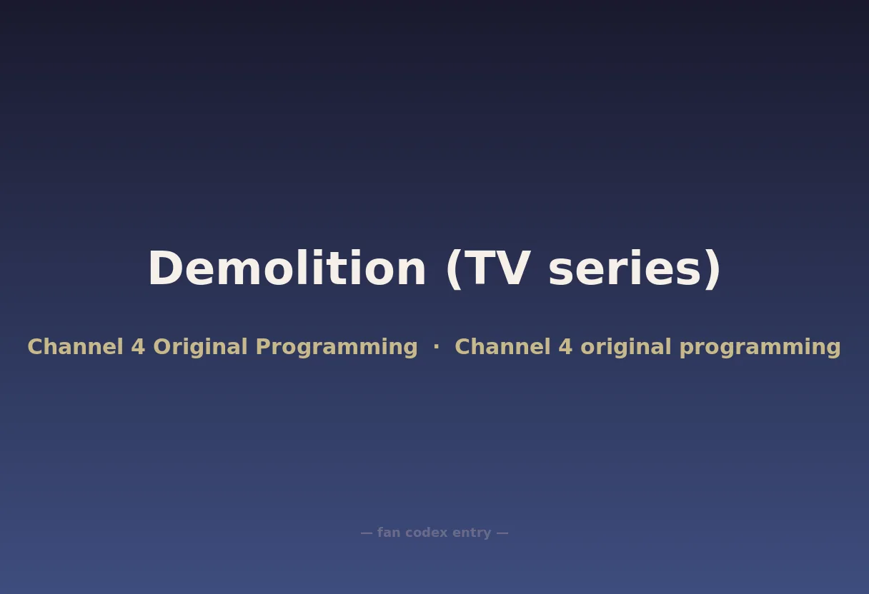 Demolition (TV series)